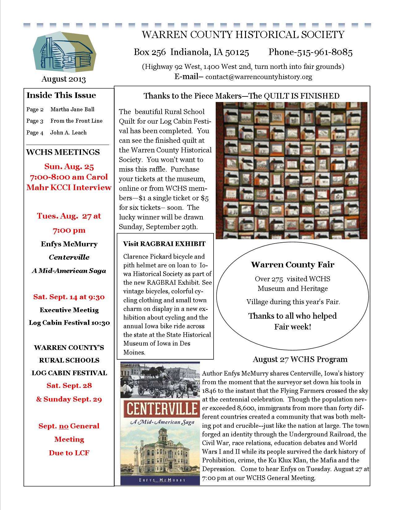 Newsletter Page 1 Thumbnail